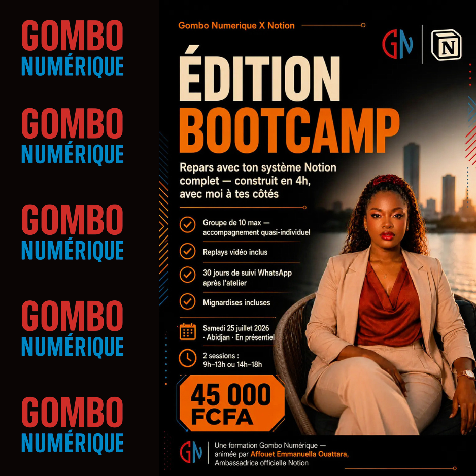Édition Bootcamp Notion — Gombo Numérique x Notion
